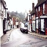Looking down Landgate from the Arch